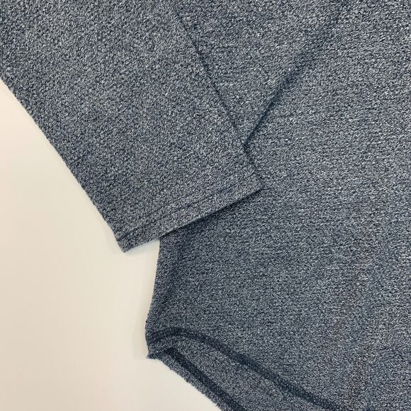 Pacsun T Shirt Men Small Blue Gray Drop Cut Scallop Fit Long Sleeve Cotton Blend - Picture 3 of 10